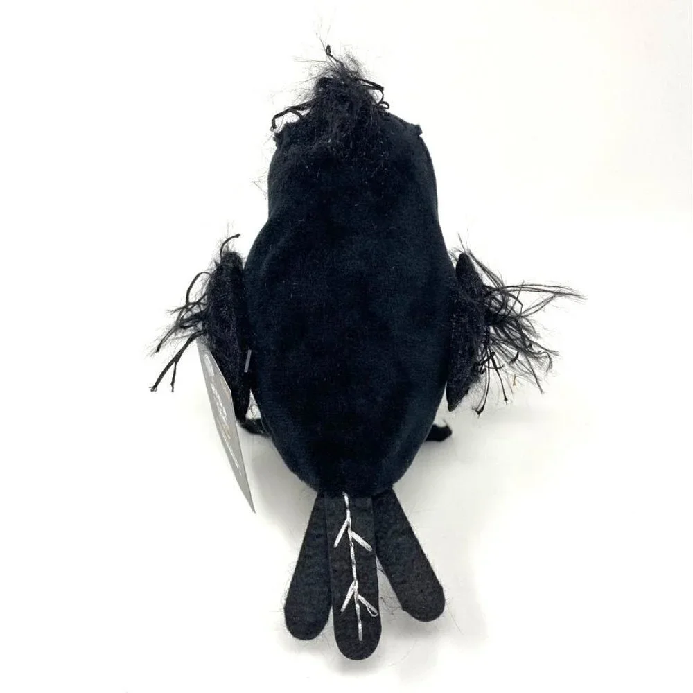 Midnight Raven Featherly Friends Bird Halloween Decorative Figurine - Hyde & EEK